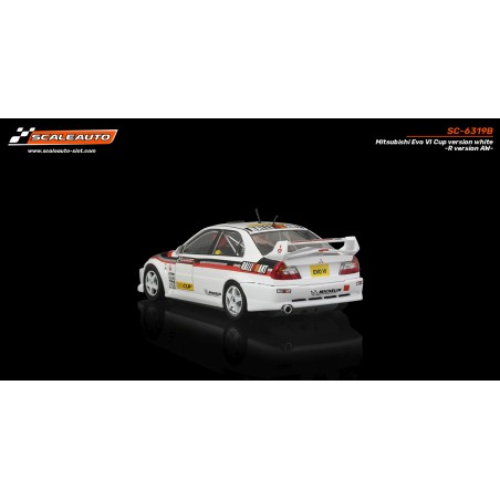 Scaleauto SC-6319B Mitsubishi Evo VI Cup blanco R-Version