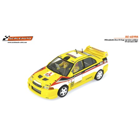 Scaleauto SC-6319A Mitsubishi Evo VI Cup amarillo R-Version