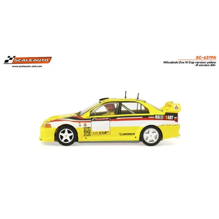 Scaleauto SC-6319A Mitsubishi Evo VI Cup amarillo R-Version