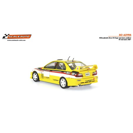 Scaleauto SC-6319A Mitsubishi Evo VI Cup amarillo R-Version