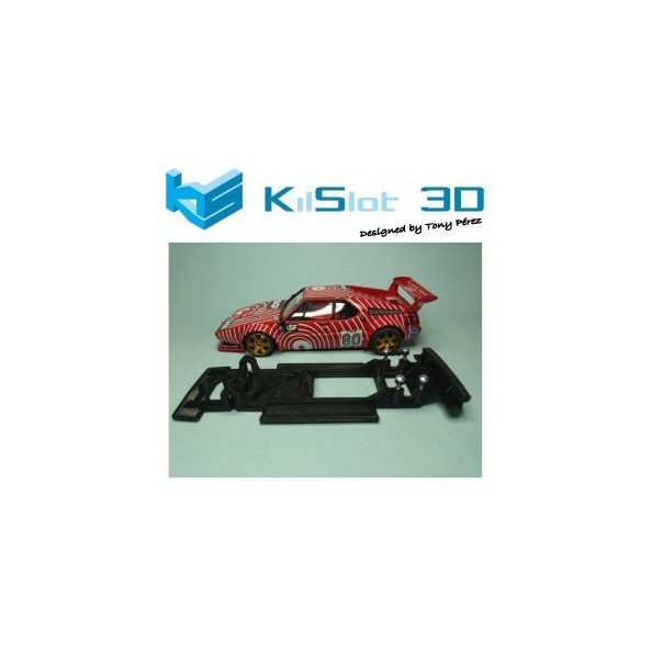 KILSLOT KS-BM2V1 CHASIS 3D LINEAL BLACK BMW M1 ALTAYA VERSIÓN 1 (TETÓN ORIGINAL)