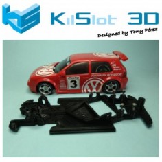 KILSLOT KS-AG18 CHASIS 3D ANGULAR RACE 2018 VOLKSWAGEN GOLF IV NINCO