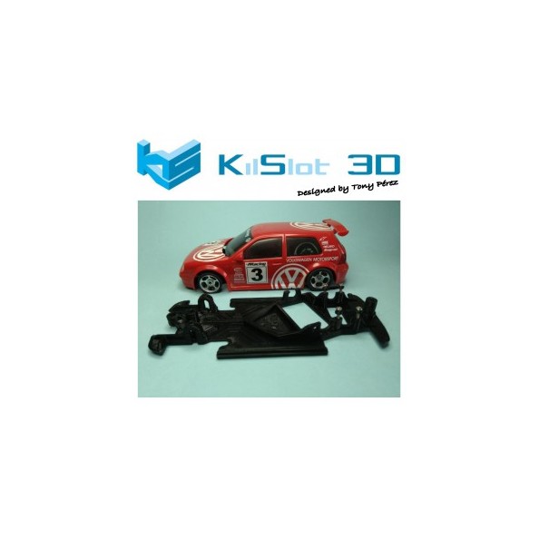 KILSLOT KS-AG18 CHASIS 3D ANGULAR RACE 2018 VOLKSWAGEN GOLF IV NINCO