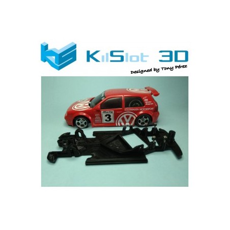 KILSLOT KS-AG18 CHASIS 3D ANGULAR RACE 2018 VOLKSWAGEN GOLF IV NINCO