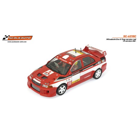 Scaleauto SC-6318C Mitsubishi Evo V Cup rojo R-Version