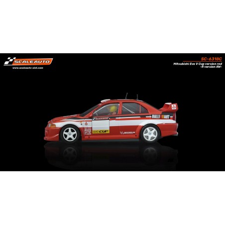 Scaleauto SC-6318C Mitsubishi Evo V Cup rojo R-Version