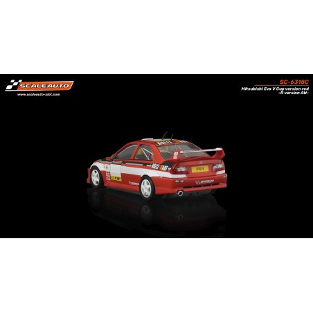 Scaleauto SC-6318C Mitsubishi Evo V Cup rojo R-Version