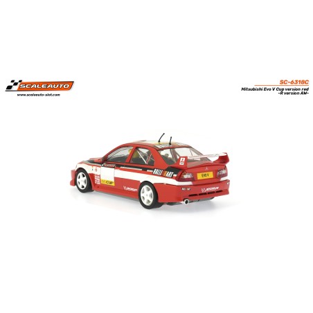 Scaleauto SC-6318C Mitsubishi Evo V Cup rojo R-Version