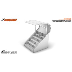 Scaleauto SC-10212B Grada con Techo Curvado de medidas...