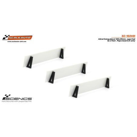 Scaleauto SC-10240I  Paneles publicitarios Pepsi 125x25 mm con soportes 3ud