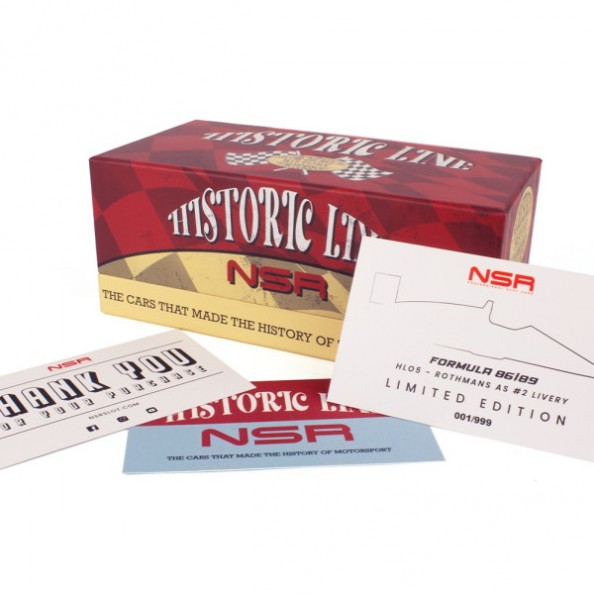 NSR HL07 Formula 86/89 n12 Senna - Historic Line