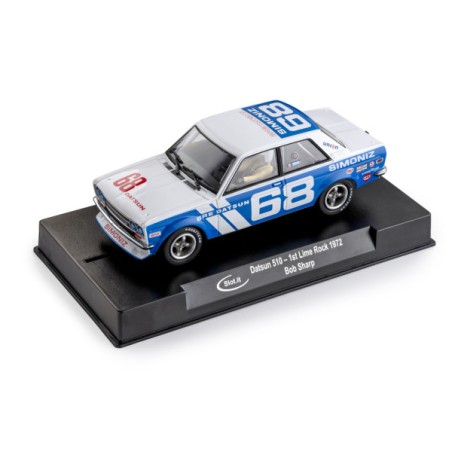 Slot.it SI-CA59A Datsun 510 n68 1st Lime Rock 1972 Bob Sharp