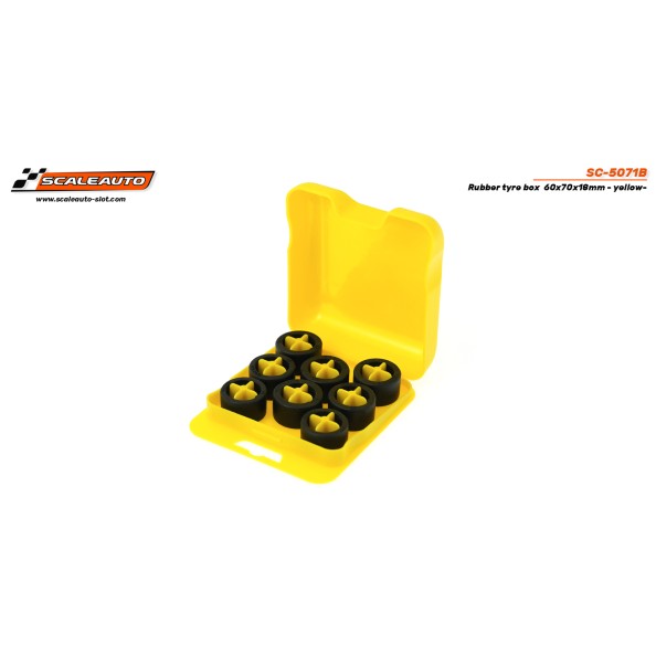 Scaleauto SC-5071B Caja porta neumaticos goma...