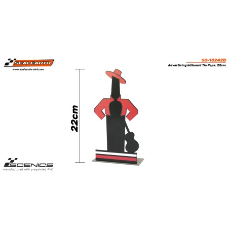 Scaleauto SC-10242B Panel publicitario Tio Pepe 22cm