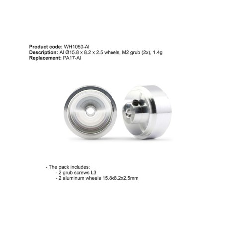 SLOT.IT SI-W15808225A Llanta aluminio 15,8x8,2