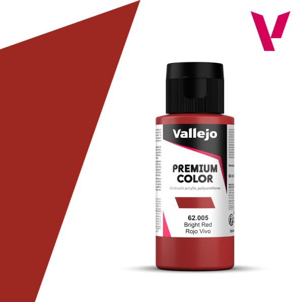 Vallejo VA-62005 Premium Rojo vivo 60 ml