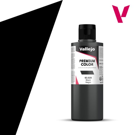 Vallejo VA-63020 Premium Negro 200 ml