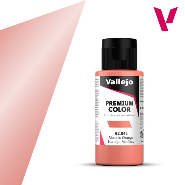 Vallejo VA-62043 Premium Naranja Metálico 60 ml