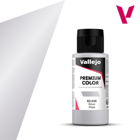 Vallejo VA-62048 Premium Plata Metálico 60 ml