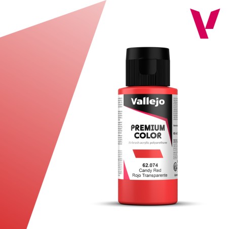 Vallejo VA-62074 Premium Rojo Transparente 60 ml