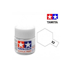 Tamiya TAM-81502 Pintura Acrílica 10 ml Blanco X-2