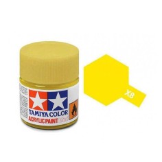 Tamiya TAM-81508 Pintura Acrílica 10 ml Amarillo X-8