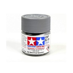 Tamiya TAM-81511 Pintura Acrílica 10 ml Plata cromado X-11