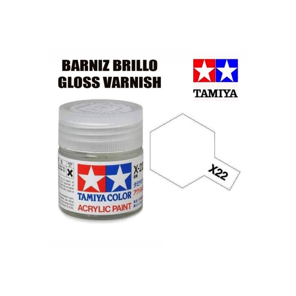 Tamiya TAM-81522 Pintura Acrílica 10 ml Barniz...