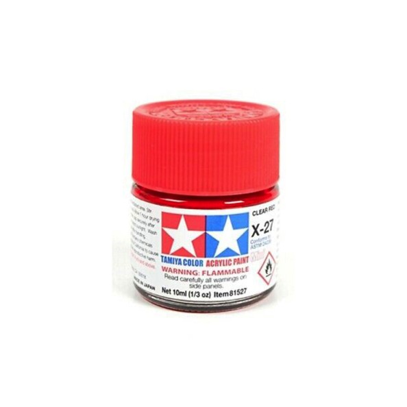 Tamiya TAM-81527 Pintura Acrílica 10 ml Rojo...