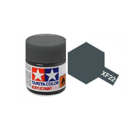 Tamiya TAM-81722 Pintura Acrílica 10 ml Gris RLM XF-22
