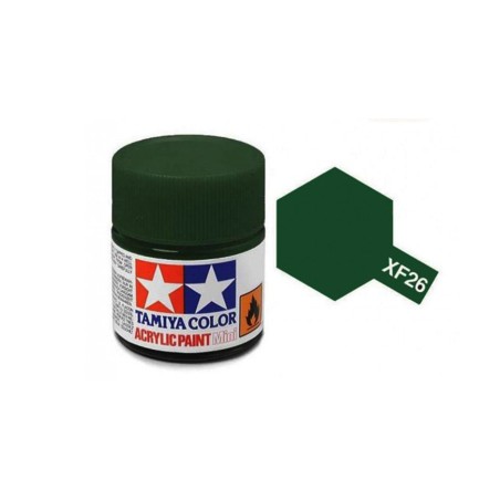 Tamiya TAM-81726 Pintura Acrílica 10 ml Verde Oscuro XF-26