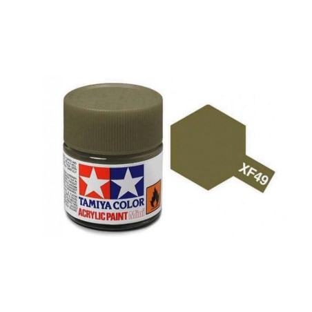 Tamiya TAM-81749 Pintura Acrílica 10 ml Khaki XF-49
