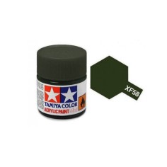 Tamiya TAM-81758 Pintura Acrílica 10 ml Verde Oliva XF-58