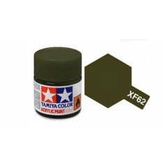 Tamiya TAM-81762 Pintura Acrílica 10 ml Verde Oliva XF-62