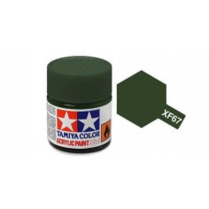 Tamiya TAM-81767 Pintura Acrílica 10 ml Verde Nato XF-67