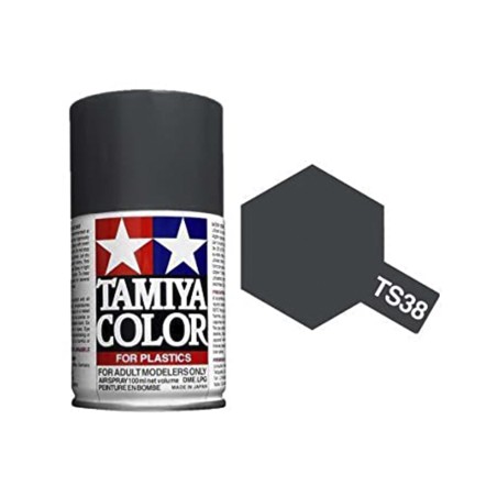 Tamiya TAM-85038 Pintura spray 100 ml Gris Metal-Acero TS-38