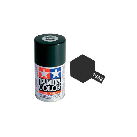 Tamiya TAM-85082 Pintura spray 100 ml negro goma TS-82