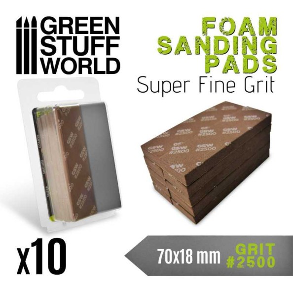 Green Stuff World Lija espuma Eva grano 2500...