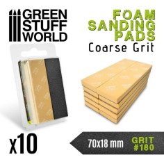 Green Stuff World Lija espuma Eva grano 180 (10 ud)