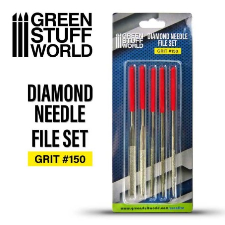 Green Stuff World Lima diamantadas - grano 150 (5ud)