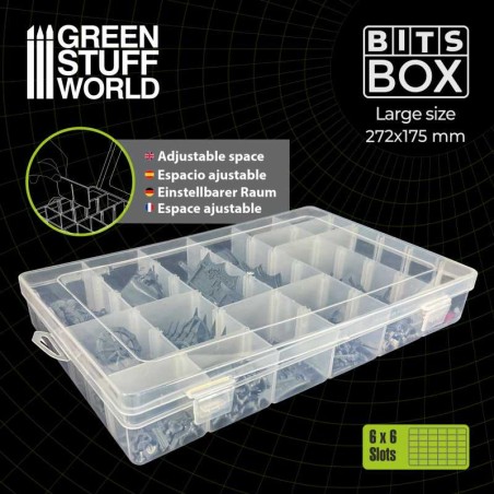 Green Stuff World Cajas almacenaje Bits Box Grande