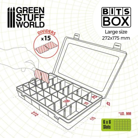 Green Stuff World Cajas almacenaje Bits Box Grande