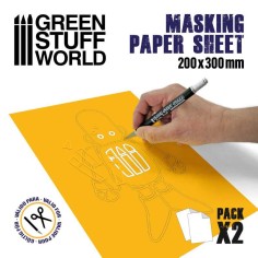 Green Stuff World Papel para Enmascarar 2 hojas 200x300mm 2