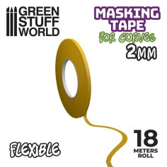 Green Stuff World Cinta enmascarar flexible 2mm x 18m
