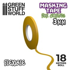 Green Stuff World Cinta enmascarar flexible 3mm x 18m