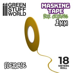 Green Stuff World Cinta enmascarar flexible 1mm x 18m