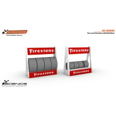 Scaleauto SC-10248J Carrito neumaticos Firestone 63x60x20mm