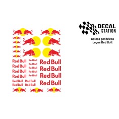 Decal Station DSC-0032-32 Calcas al agua Logos Red Bull