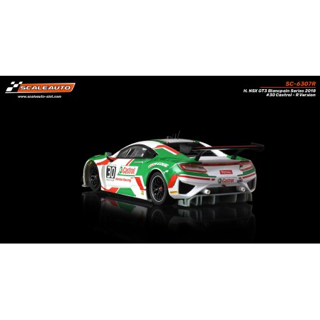 Scaleauto SC-6307R Honda NSX GT3 Blancpain Series 2018 n30 Castrol