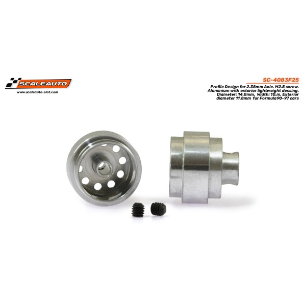 Scaleauto SC-4083F25 Llanta aluminio aligerada...